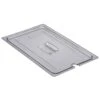 Cambro 10CWCHN135 Camwear Full Size Notched Food Pan Cover With Handle