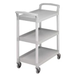 Cambro BC331KD480 Speckled Gray 32.88" X 26.25" Knockdown Service Cart