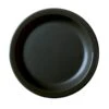 Cambro 65CWNR110 Camwear Black Narrow Rim 6-9/16" Plate - 48 / CS