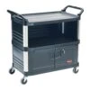 Rubbermaid FG409500BLA Xtra Equipment Cart W/ Locking Door
