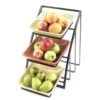 Cal-Mil 1750-13 Black Mission Style Square Bowl Display Rack