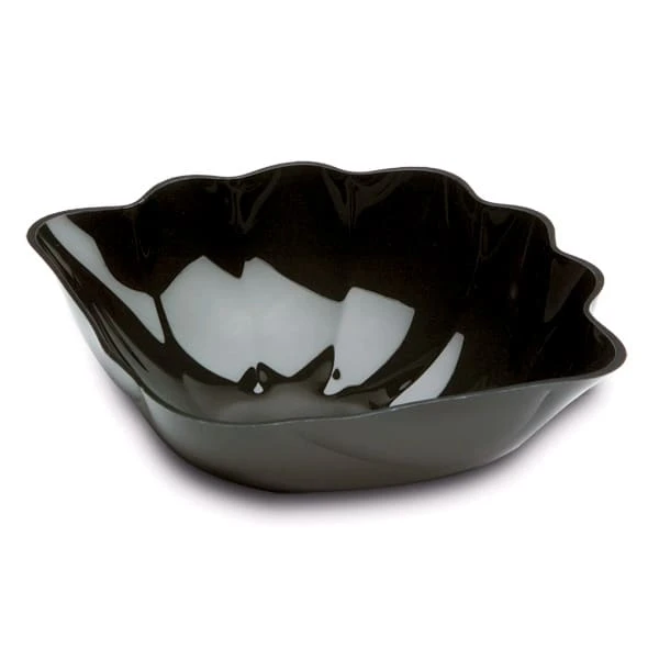 Delfin SHL-1013-10 3.5 Qt. Black Clam Shell Bowl