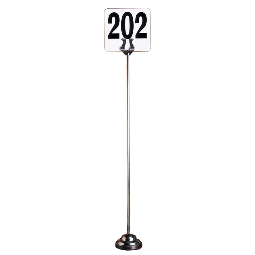 American Metalcraft HPCH18 Harp Style 18" Number Stand