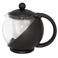 Service Ideas TB600CC Glass Lined Tea Ball With Removable Basket