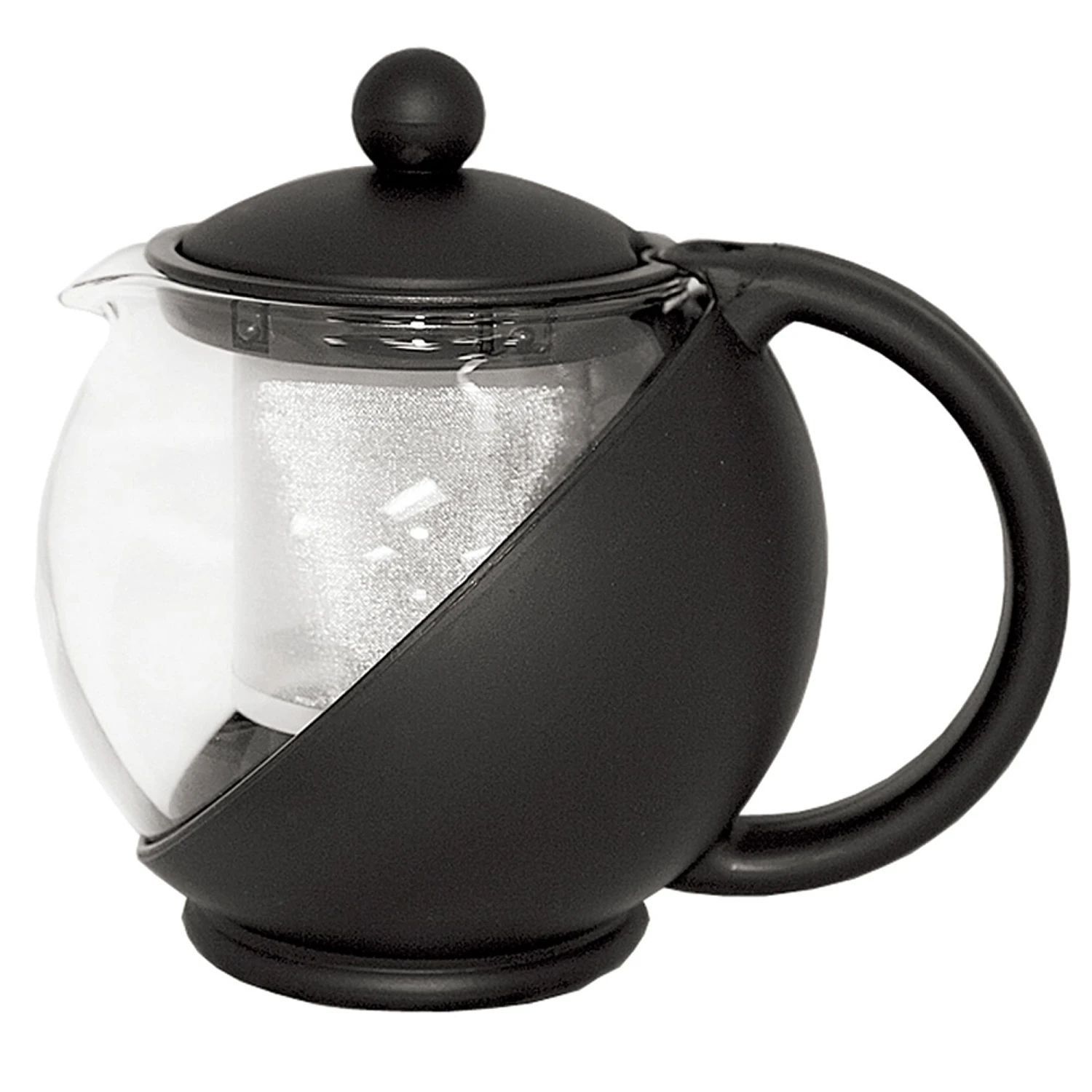 Service Ideas TB600CC Glass Lined Tea Ball With Removable Basket