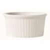 World Tableware RAMF-234-W Bedrock Ovenware Fluted Ramekin - 24 / CS
