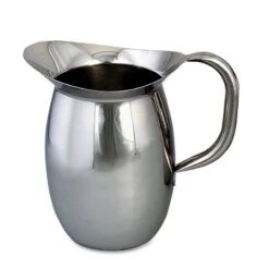 Browne Foodservice 8203 S/S 3.1 Qt. Bell Pitcher With Tubular Handle