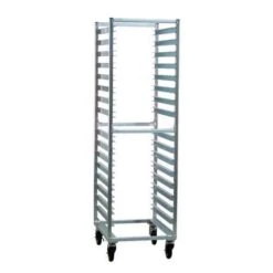New Age Industrial NS648 Aluminum Full Height Mobile Poly Box Rack