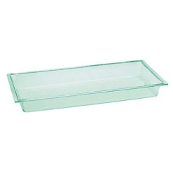 Delfin BRC-2311CTD-49 8 Qt. Green Glass Rectangular Bowl For CTD Riser