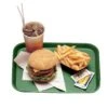 Cambro 1014FF119 Sherwood Green 10 X 14" Fast Food Tray - Dozen