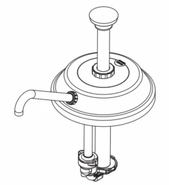 Server Products 83015/CP10 Cold Fudge Pump With 1/2" Tube