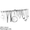H.A. Sparke SRK-4 Aluminum 48" Utensil Rack With 16 Hangers