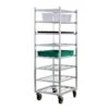 New Age Industrial 1358 Mobile Universal Open Frame Cart With Shelves