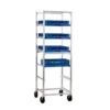 New Age Industrial 93037 Full Size Mobile Open-Sided Cup / Glass Cart