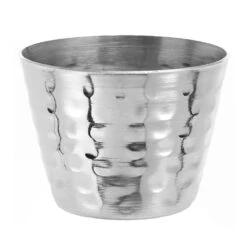 American Metalcraft HAMSC Hammered S/S 2.5 Oz Sauce Cup - Dozen