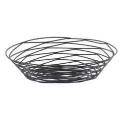 TableCraft BK17409 Black Artisan 9" X 6" X 2-1/4" Oval Basket - 6 / CS