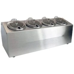 Steril-Sil CC-LTC-4SW 4 Well Cold Chest Condiment Dispenser