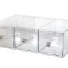 Cal-Mil 1479 Clear 19" X 13" 3 Drawer Bread Box Display