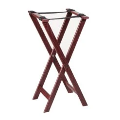 American Metalcraft WTSM38 Mahogany 38" Tray Stand