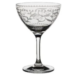 MCC 4854RA354 Vintage Dots 8 Oz Martini/Cocktail Glass - 24 / CS
