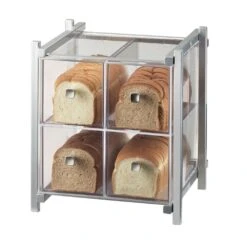 Cal-Mil 1146-74 One By One Silver 4-Drawer Bread Case