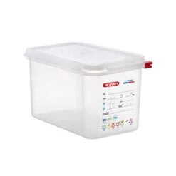 Araven 3028 Transparent 1/4 Size 4.5 Qt. Food Storage Box