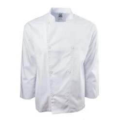 Chef Revival J200-2XL Performance 2XL White Long Sleeve Chef Jacket