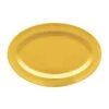EGS D812OV-Y Rio Yellow Oval 12-3/4" Melamine Platter - 6 / CS