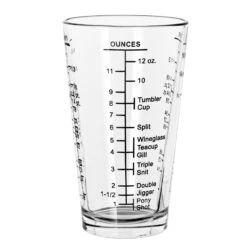 Libbey 1639/1918M 16 Oz. Graduated Measuring Glass - 8 / CS