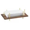 Cal-Mil 3718-46 Mid-Century Brass Frame Napkin Holder