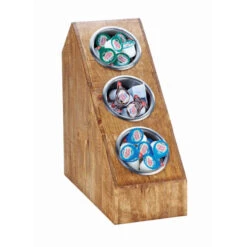 Cal-Mil 3423-3-99 Angled 3-Section Utensil / Condiment Holder