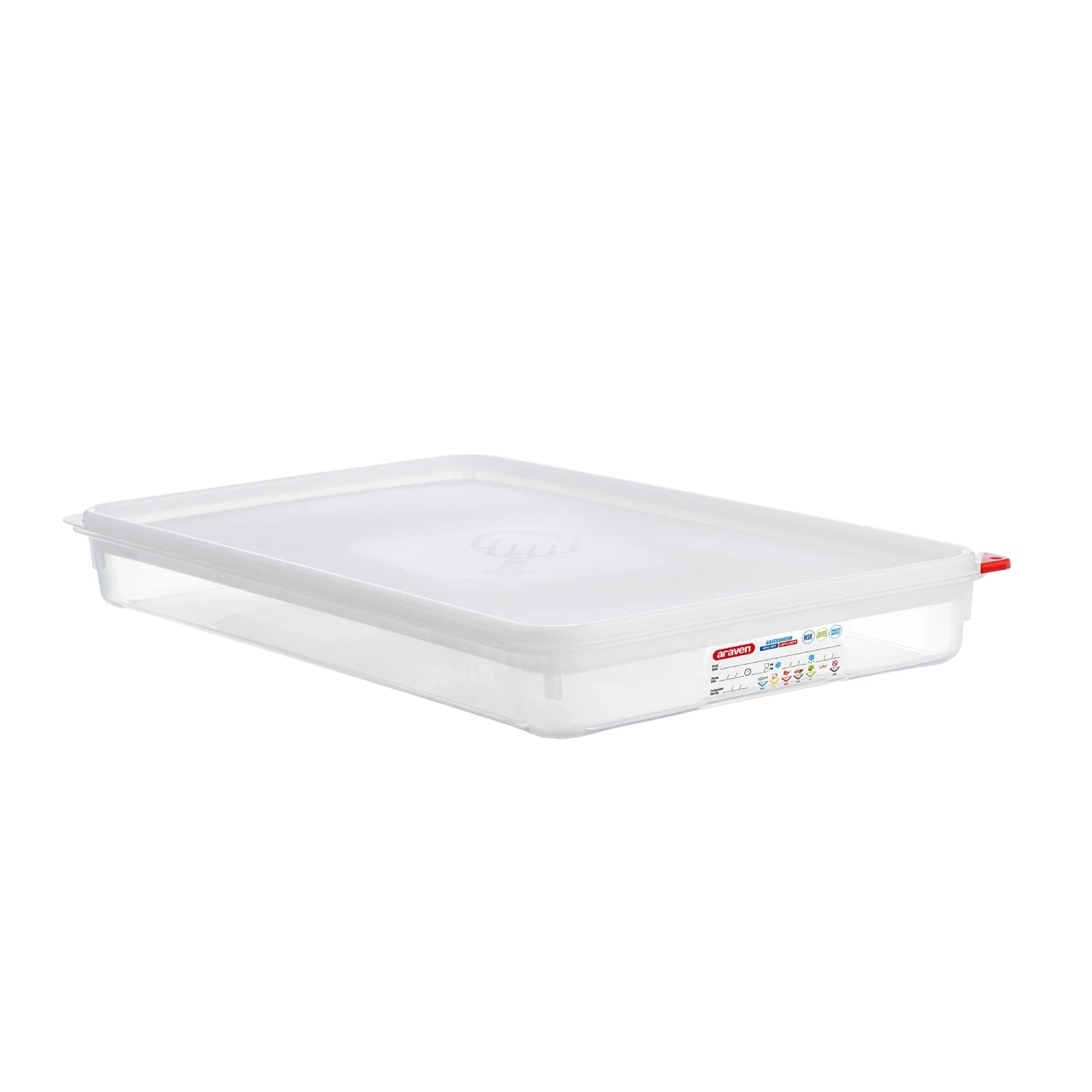 Araven 03044 Translucent Full Size X 2.5"D Airtight Container