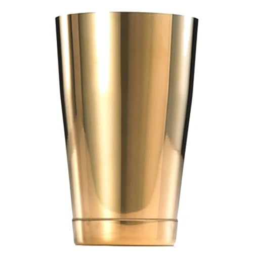 Mercer Culinary M37007GD Gold Plated 18 Ounce Bar Shaker / Tin