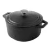 American Metalcraft CIPR3 Cast Iron Round 3 Qt Casserole Dish With Lid