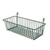 Focus Foodservice FWMBSKT17710GN Green Epoxy EZ-Wall Wire Basket