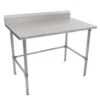 John Boos ST6R5-3030GBK-X S/S 30" X 30" Worktable With 5" Backsplash