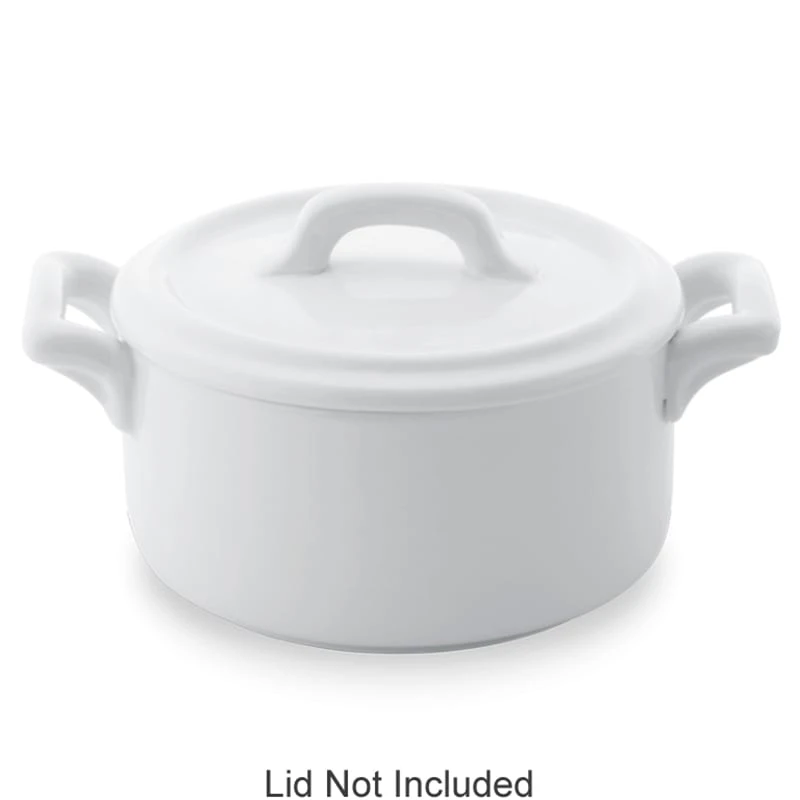 Bon Chef 1600002P White 9-1/2 Ounce Cocotte Baker Base - 36 / CS