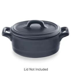 Bon Chef 1600004PBLACK 8-1/2 Ounce Cocotte Baker Base - 36 / CS