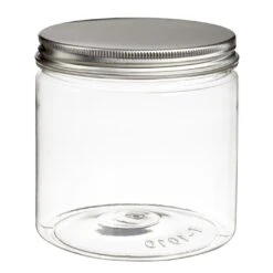 Solia BU14004C Tornillo Clear 23.7 Oz. Jar W/ Aluminum Lid - 120 / CS