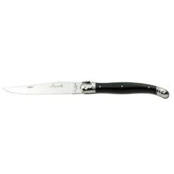 Steelite 5392S079 2.5mm Laguiole 9" Steak Knife W/ Blk Handle - 6 / PK
