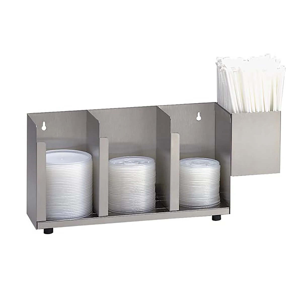 Diversified Metal CTLD-15A 3 Section Organizer With Straw Holder