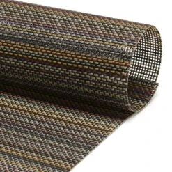 FOH XPM110MUV83 Terra Cotta Woven Mesh 16" X 12" Placemat - 12 / CS