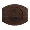 World Tableware CIS-17TR Wood 8.5 X 7" Trivet With Round Well - 6 / CS
