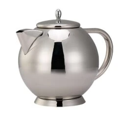 Service Ideas TT12SS Polished S/S Tea Time 40-1/2 Ounce Teapot