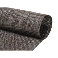 FOH XPM093GYV83 Urban Charcoal 16" X 12" Metroweave Placemat - 12 / CS