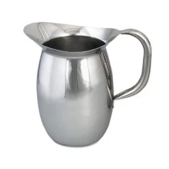 Browne Foodservice 8202G S/S 68 Ounce Bell Pitcher With Ice Guard