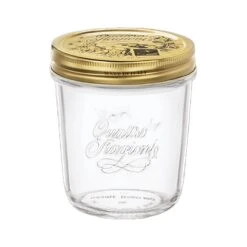 Bormioli Rocco 4951Q534 10.75 Ounce Glass Jar With Metal Lid - 12 / CS
