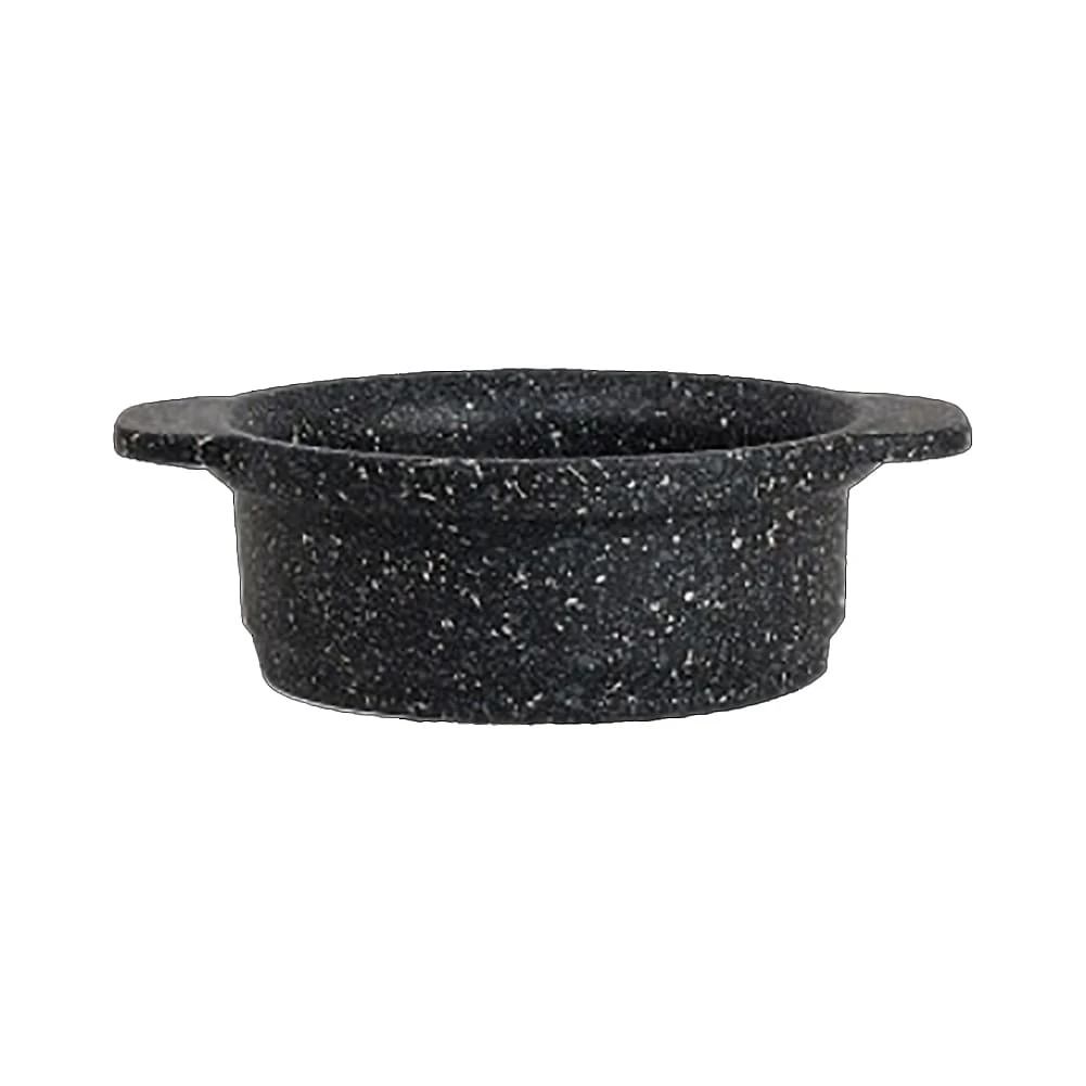 Folio 6976QU009 Black Granite 11.5 Ounce Round Mini Crock - 6 / CS