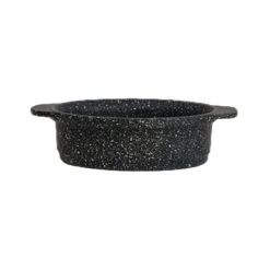 Folio 6976QU013 Black Granite 14.75 Ounce Oval Mini Crock - 6 / CS