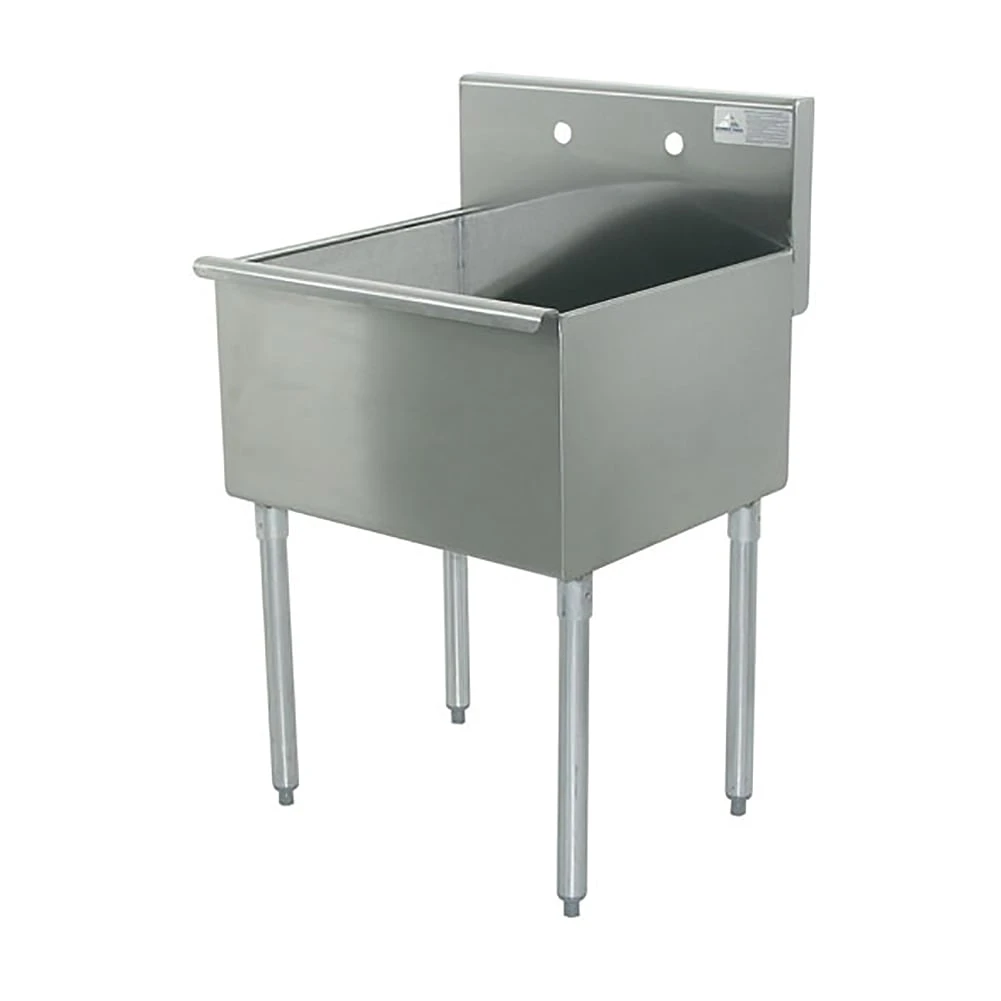 Advance Tabco 4-1-24-X 16 Gauge 24" X 21" X 14" 1-Comp. Scullery Sink